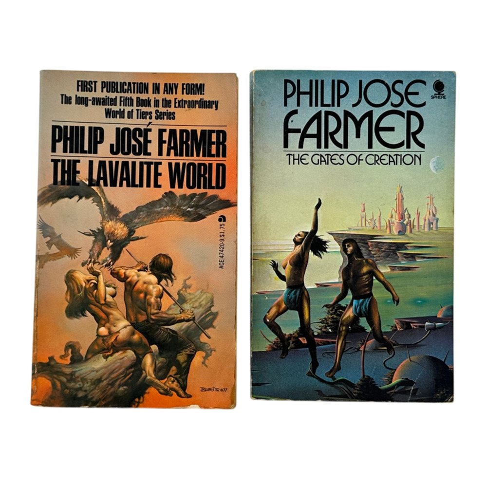 Philip Jose Farmer Lot 2 Books PB Gates of Creation Lavalite World Vintage SciFi